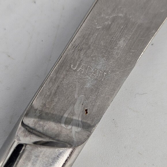 Vintage PIC Stainless Steel Steak Knives Set of 6 Japan Modern MCM 8" Cutlery - Picture 7 of 10